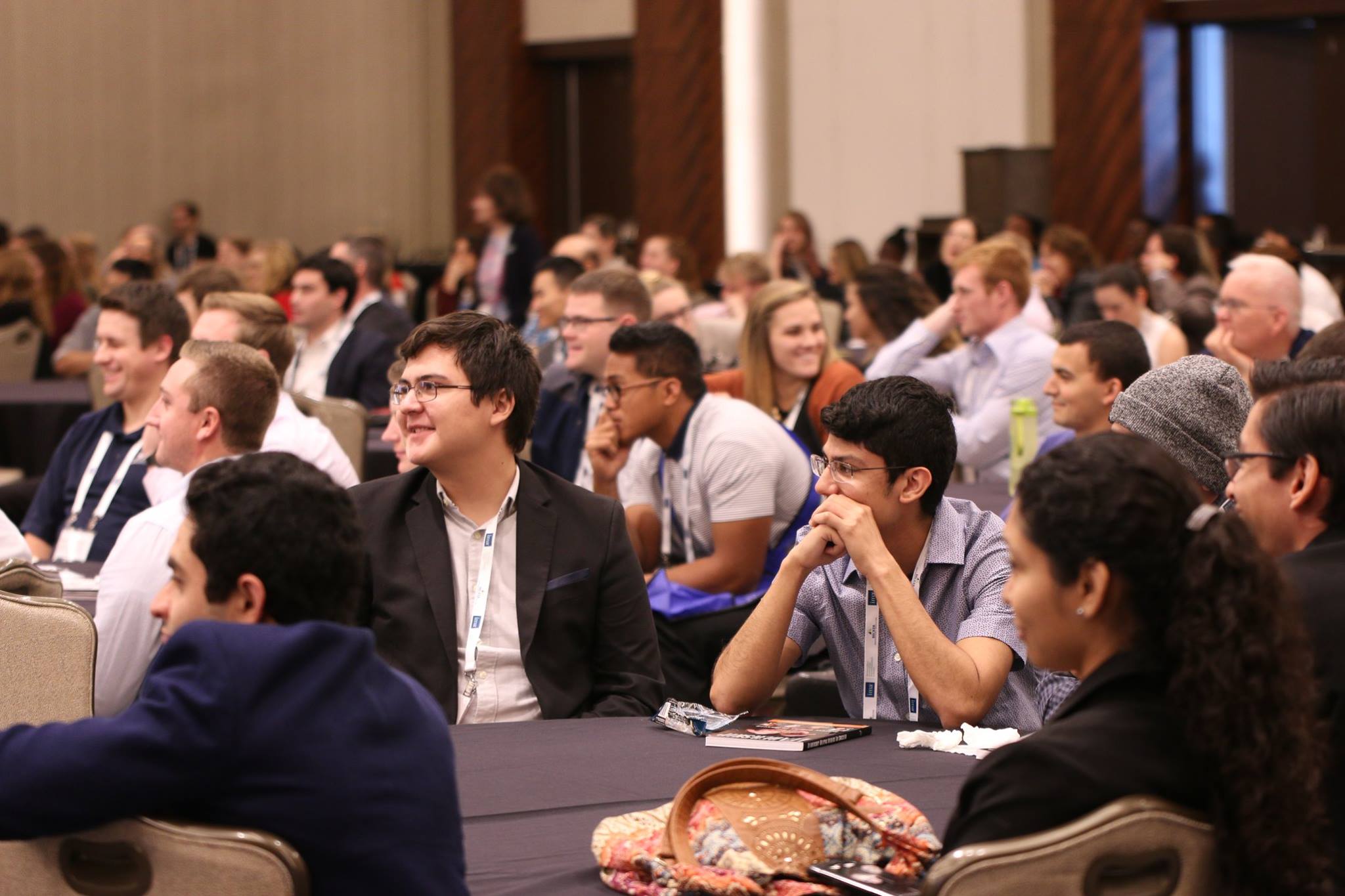 Students enjoying a session during the conference.