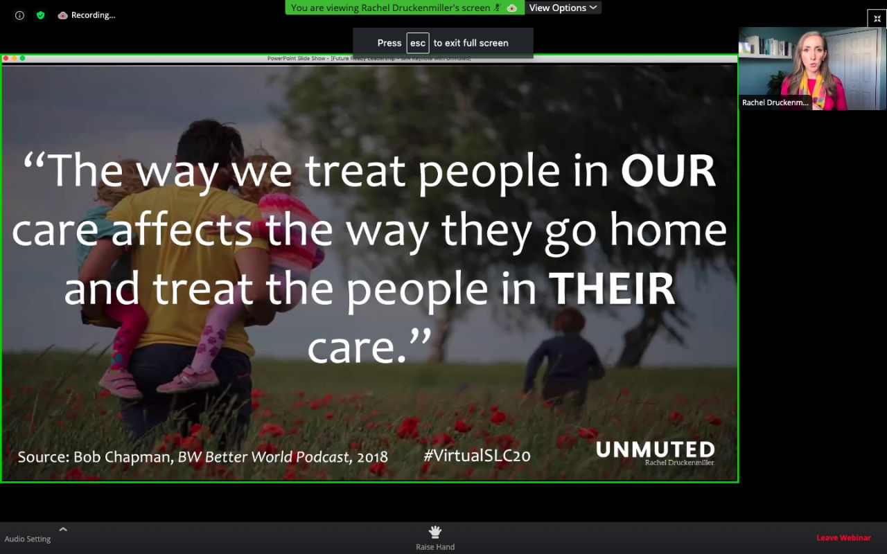 Rachel Drunkenmiller shared inspiring words.