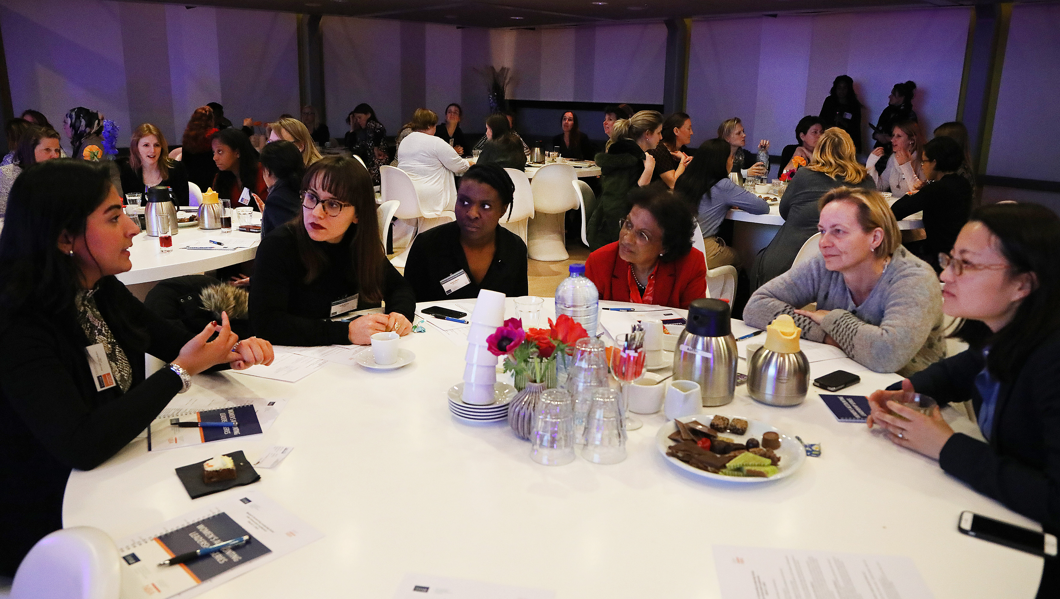 Attendees from a variety of backgrounds exchanged ideas and made new connections.