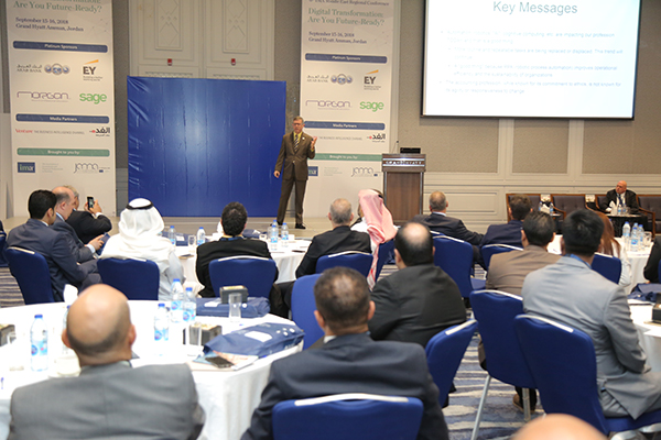 At the conference in Amman, Thomson explained why accountants need to be future-ready.
