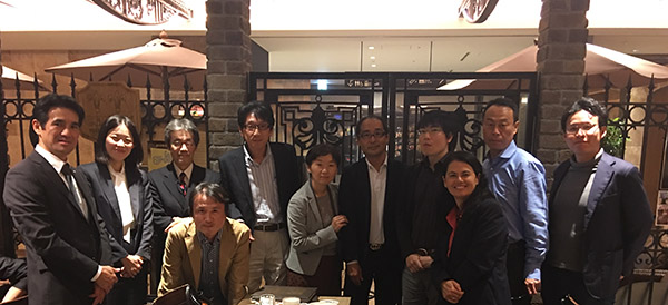 Members of the IMA Western Japan Chapter gather for networking following the chapter launch and CPE event.