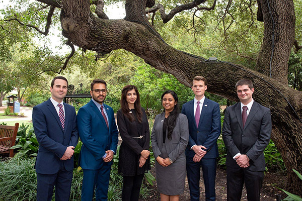 Pictured (from l. to r.): Jordan Savage; Zohaib Akhtar; Izz Ghanna Ansari; Jayada Ravindra Samudra; Luke Harris; and Eric Jerome Mauer.