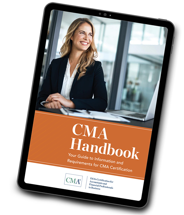 The CMA handbook displayed on a tablet device