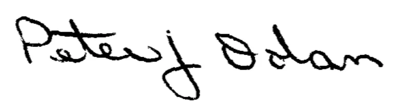 Peter J. Dolan signature