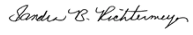 Dr. Sandra Richtermeyer signature