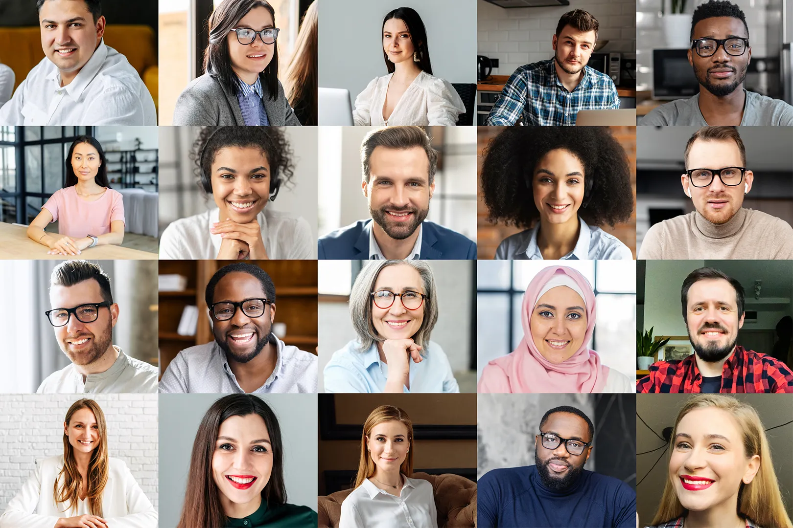 A collection of photos of diverse accounting and finance professionals