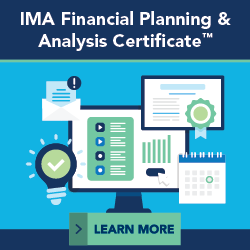 IMA Financial Planning and Analysis Certificate