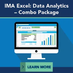 IMA Excel: Data Analytics - Combo Package