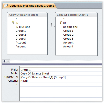 Figure 2. Query to Fill in Data
