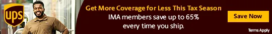 IMA members save up to 65% every time you ship with UPS